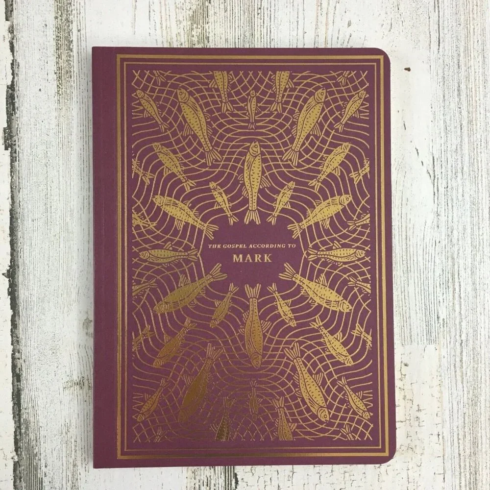 ESV Illuminated Scripture Journal Mark Red Softcover Bible Gospel Unused